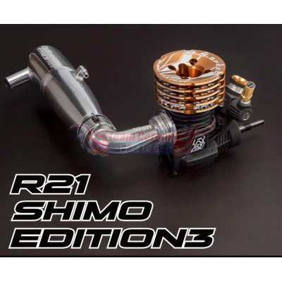 O.S. SPEED R21 Shimo Edition 3 On-road engine with TR03 pipe Combo Set 1FG01 Preorder